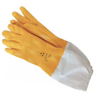 Guantes apicultor de nitrilo amarillos