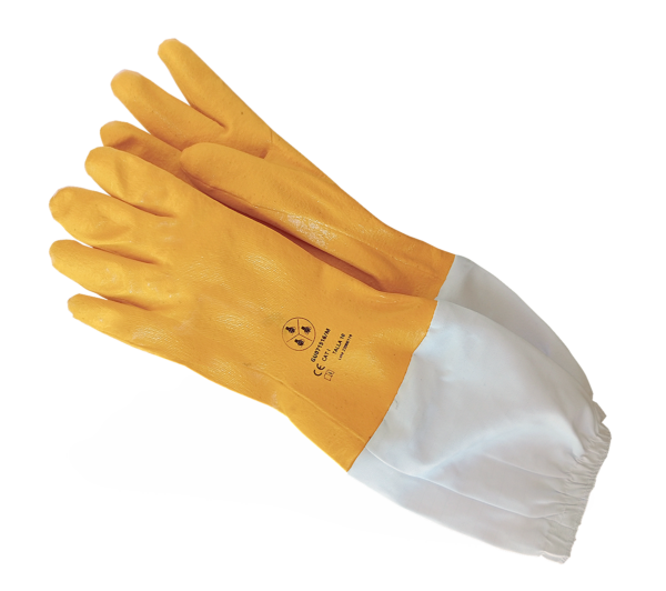 Guantes apicultor de nitrilo amarillos